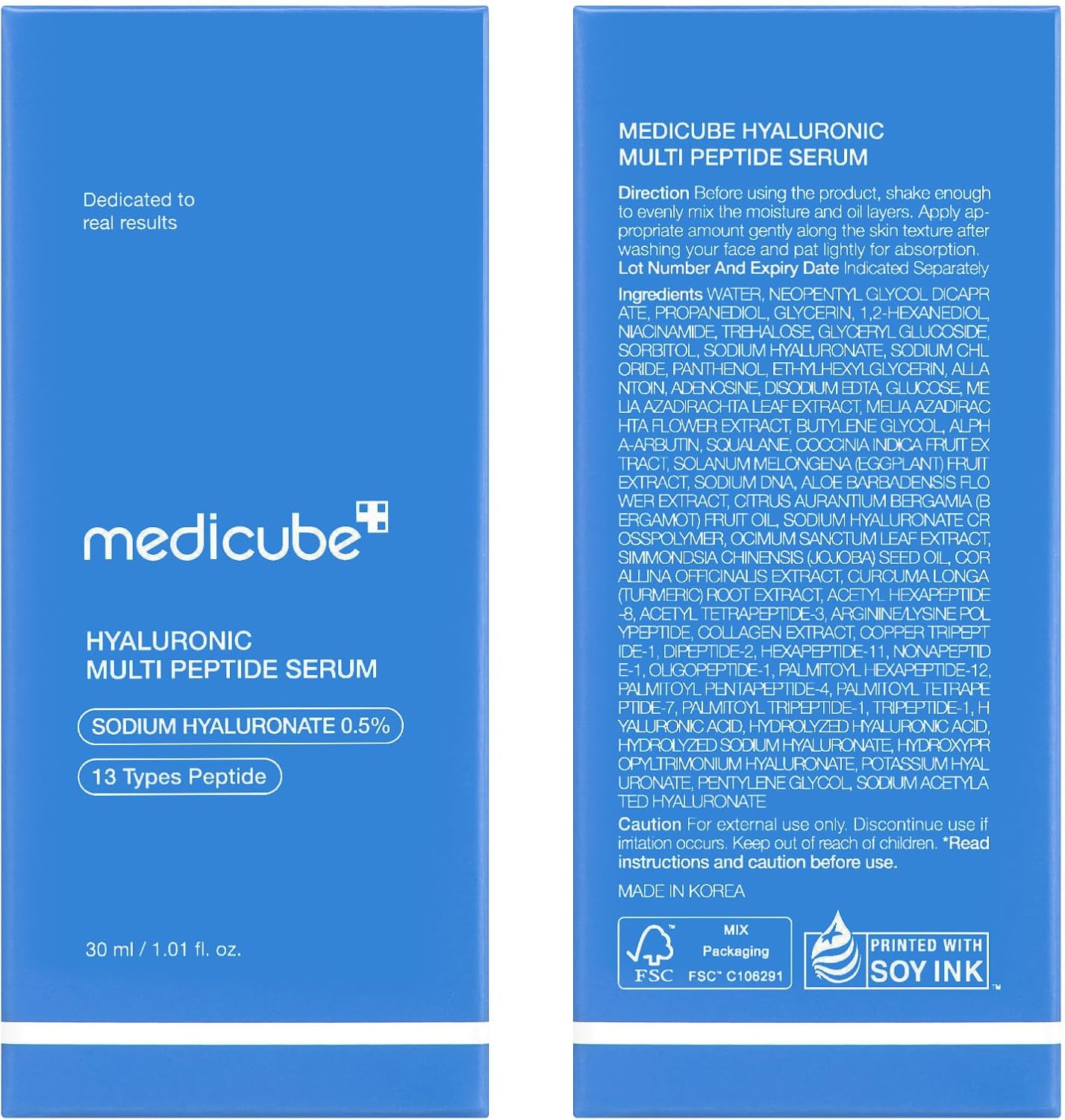 Medicube hyaluronic multi-peptide serum 30ml - Medicube K-Beauty