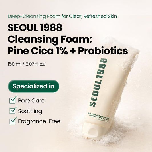 Seoul 1988 Pine Cica Cleansing Foam - Seoul 1988 K-Beauty