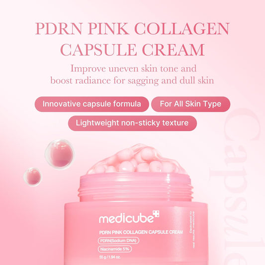 Medicube PDRN Pink Collagen Capsule Cream, 55g - Medicube K-Beauty