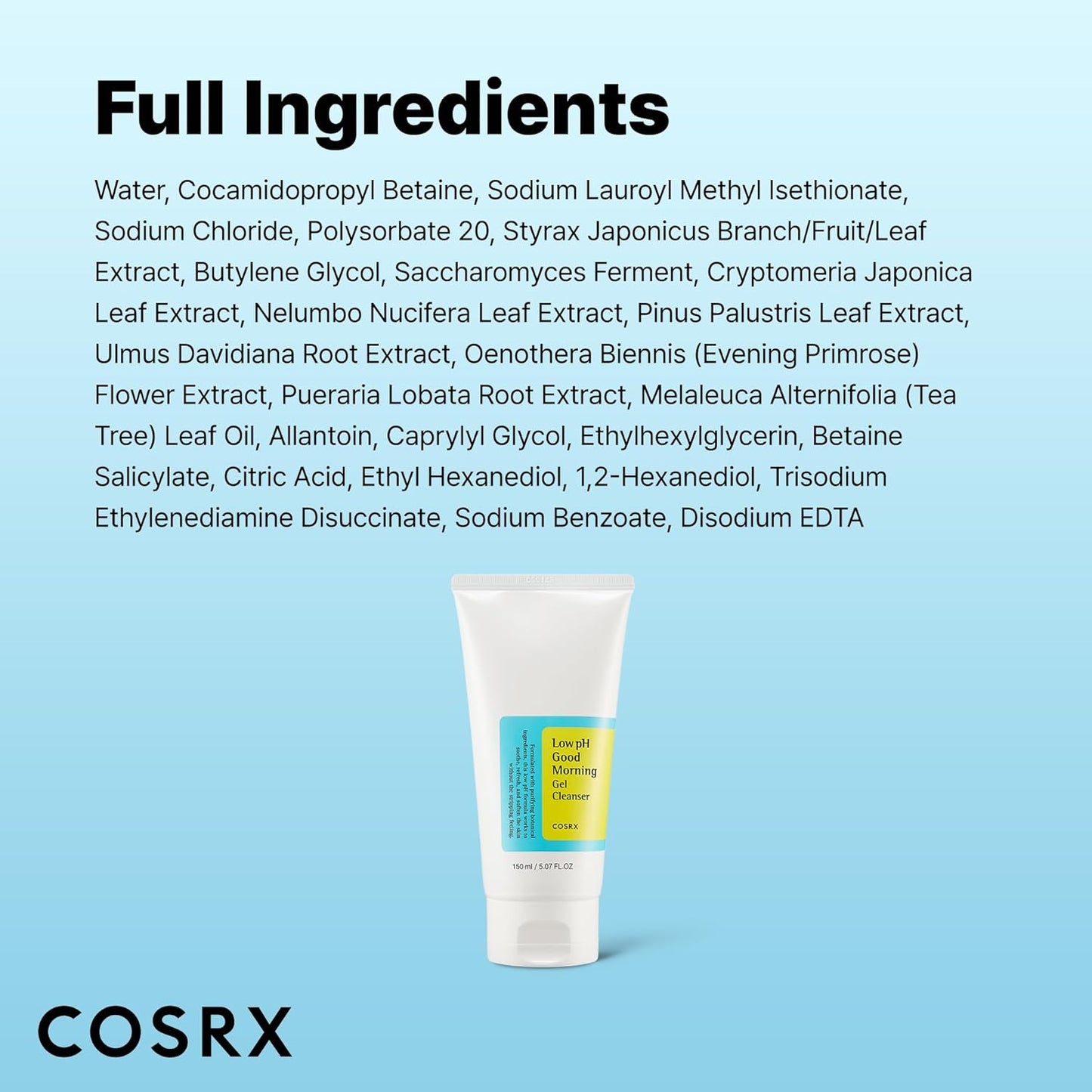 COSRX Low pH Good Morning Gel Cleanser - COSRX K-Beauty