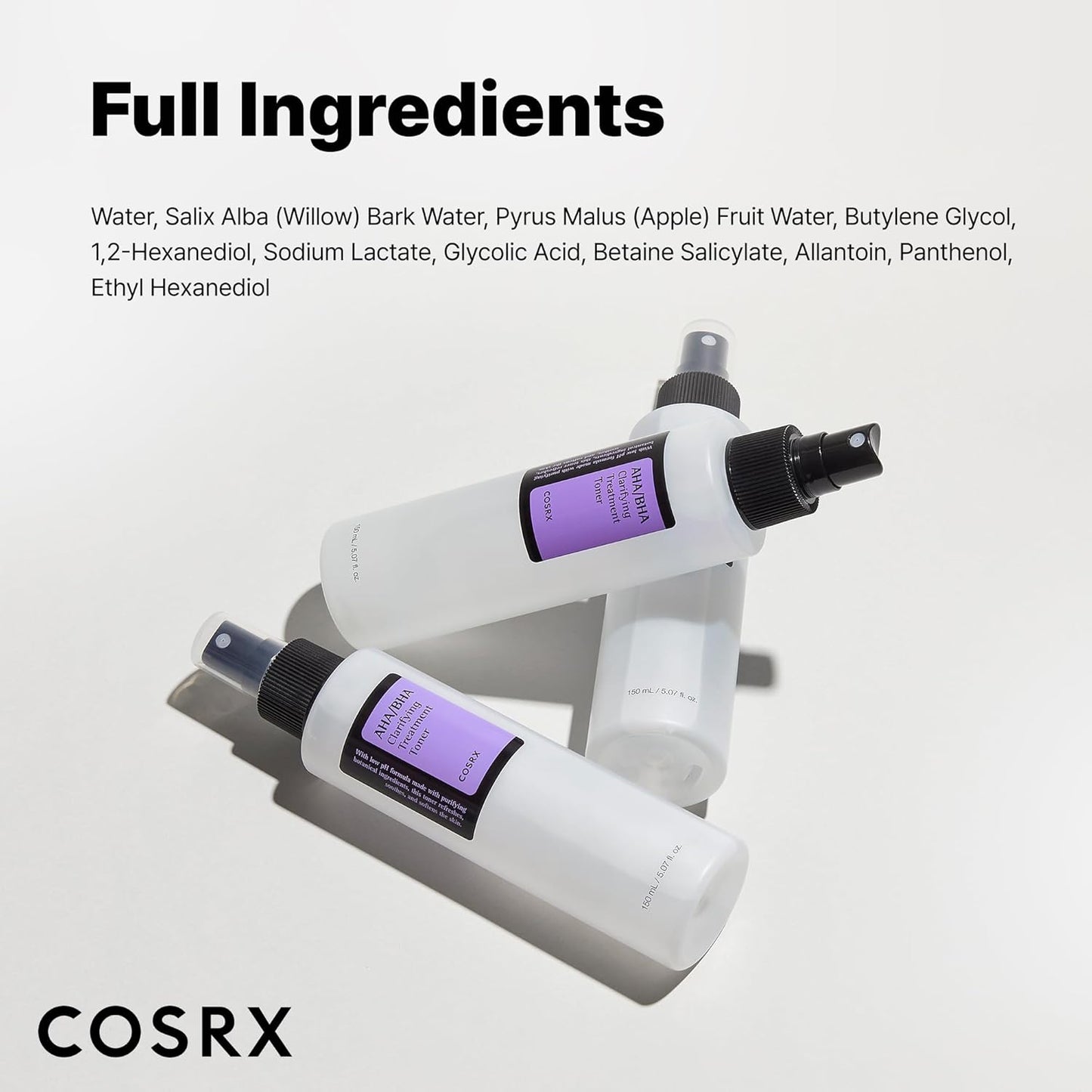 Cosrx AHA/BHA CLARIFYING TREATMENT Toner 150ml - COSRX K-Beauty