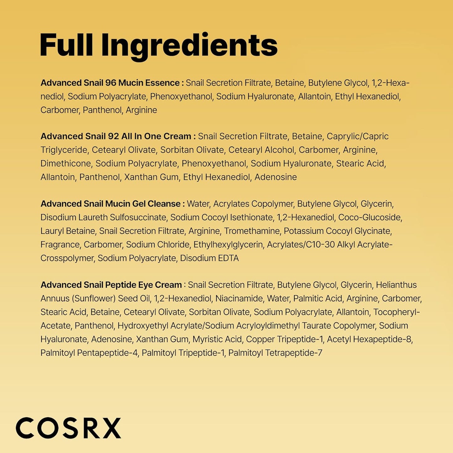 Cosrx All About Snail Kit - COSRX K-Beauty