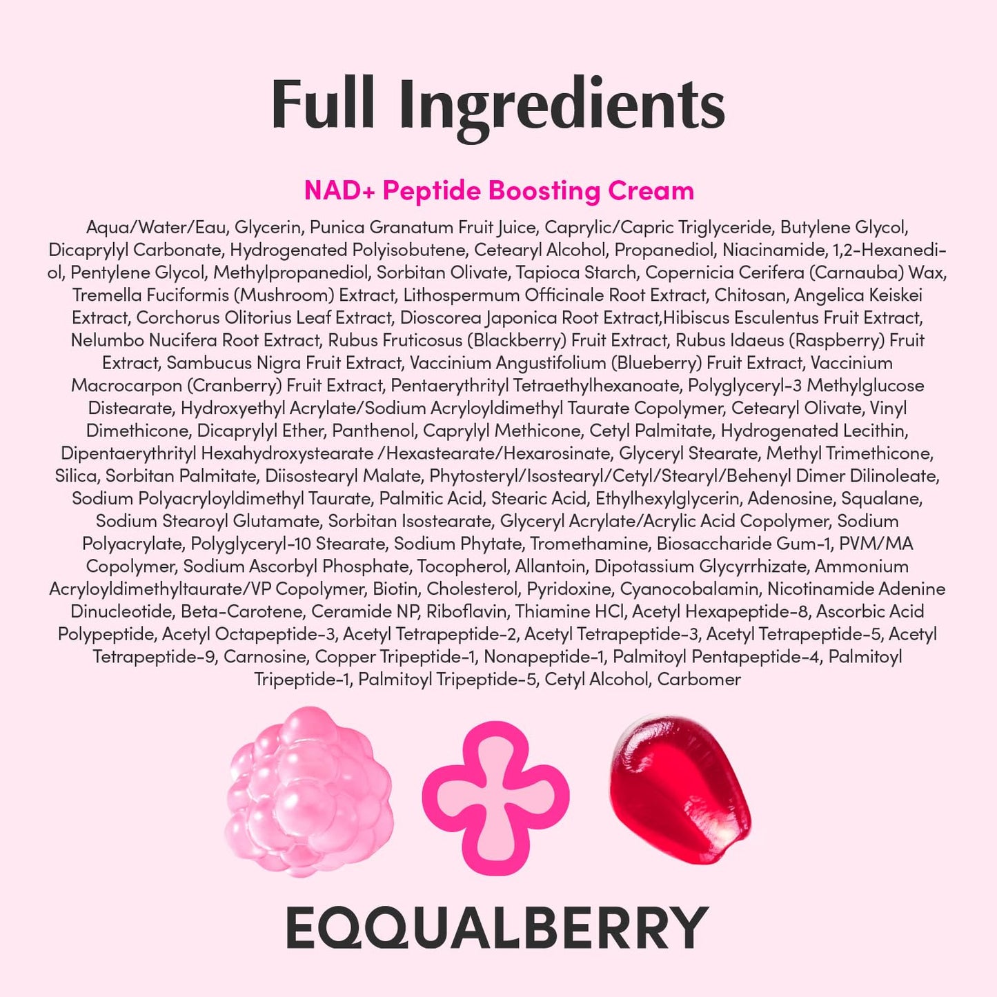 Eqqualberry Nad Plus Peptide Boosting Cream 50ml - Eqqualberry K-Beauty