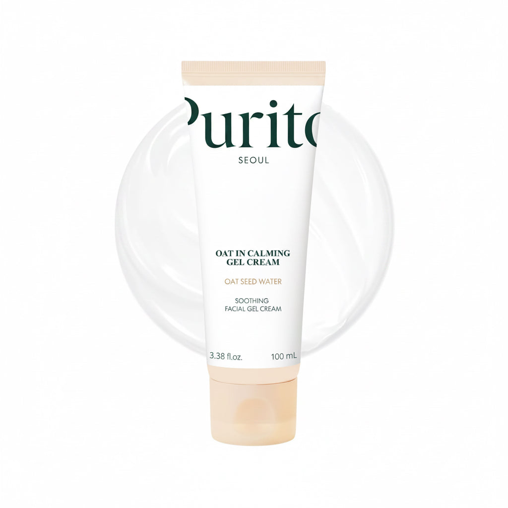 PURITO Oat In Calming Gel Cream - Korean Oat Soothing Gel Moisturiser K-Beauty