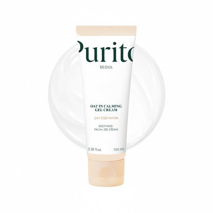 PURITO Oat In Calming Gel Cream - Korean Oat Soothing Gel Moisturiser K-Beauty