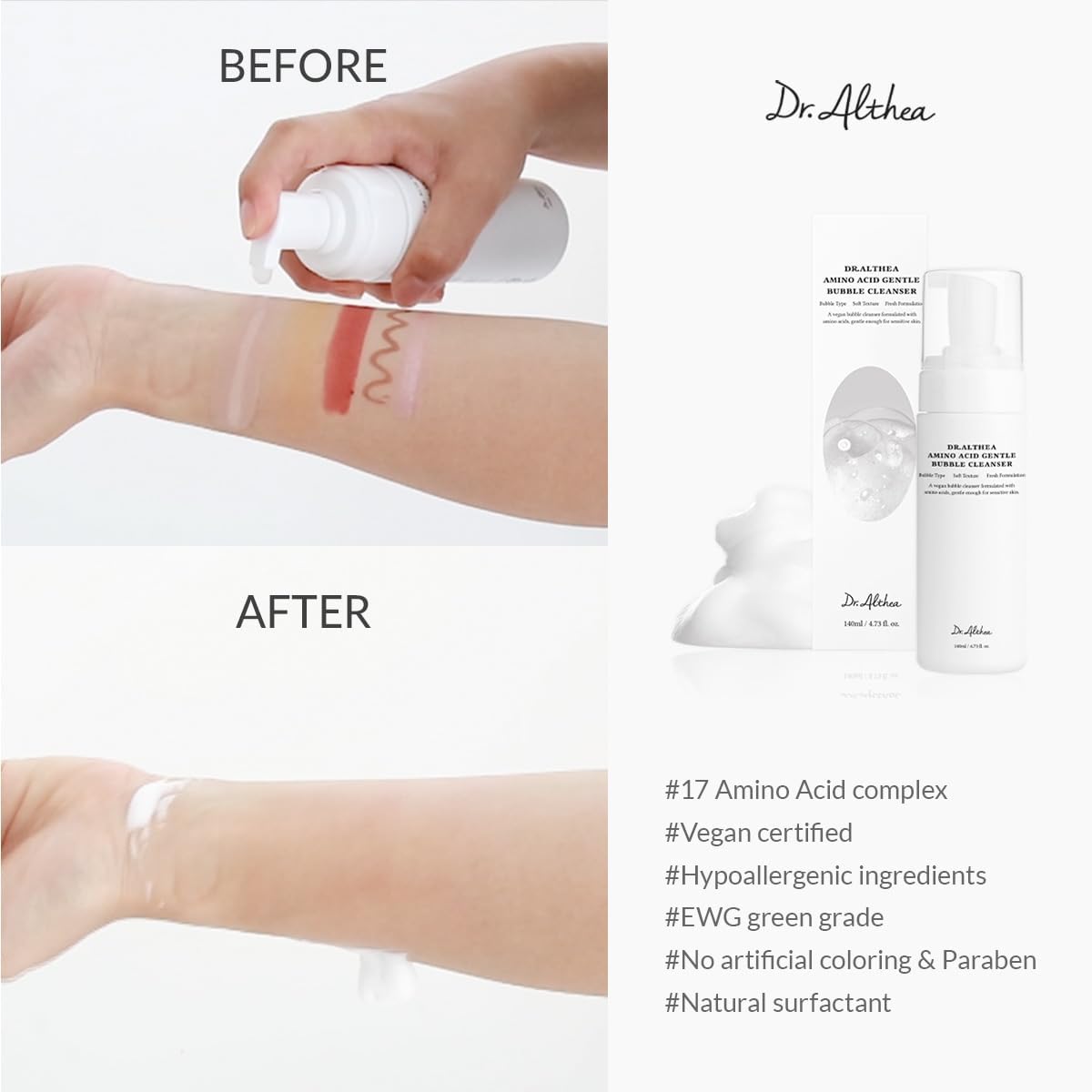 Dr.Althea Amino Acid Bubble Cleanser - Dr.Althea K-Beauty