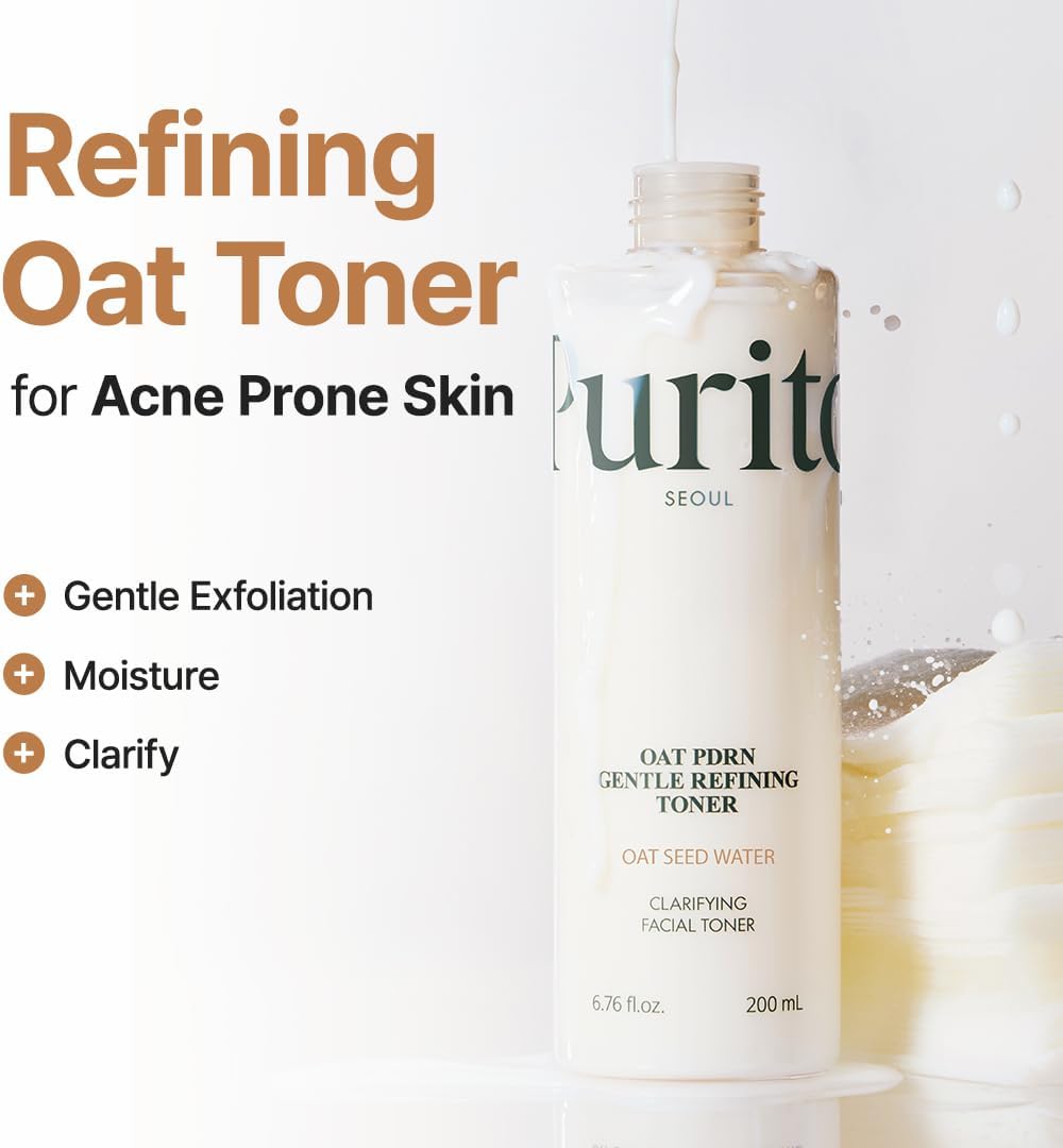 PURITO Oat PDRN Gentle Refining Toner 200ml - PURITO K-Beauty