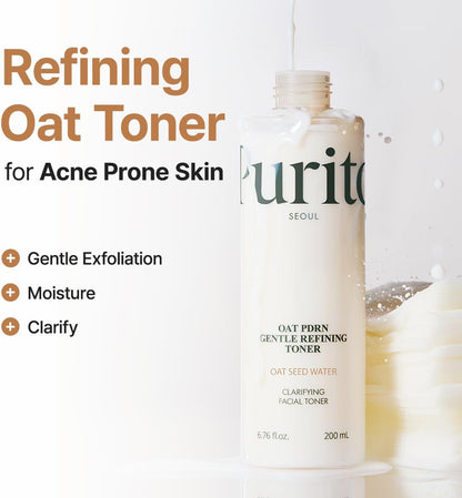 PURITO Oat PDRN Gentle Refining Toner 200ml - PURITO K-Beauty