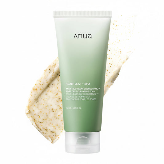 Anua Heartleaf Pore Deep Cleansing Foam 150ml - Korean Heartleaf Pore Cleanser K-Beauty