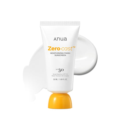 Anua Zero-Cast Sunscreen SPF50 50ml - Korean Zero-Cast Lightweight Sunscreen K-Beauty