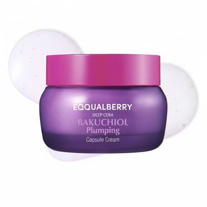 Eqqualberry Bakuchiol Plumping Capsule Cream - Korean Bakuchiol Anti-Aging Cream K-Beauty