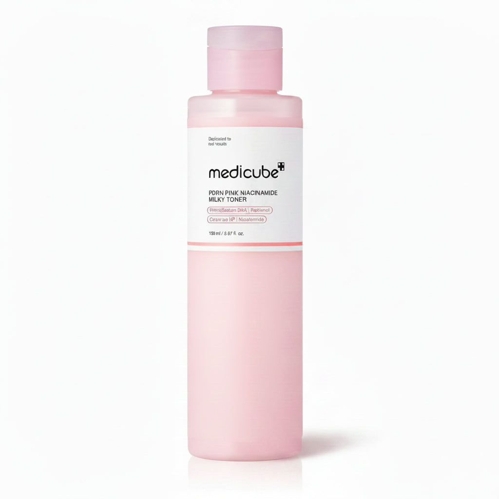 Medicube PDRN Pink Niacinamide Milky Toner - Korean PDRN Brightening Toner K-Beauty