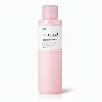 Medicube PDRN Pink Niacinamide Milky Toner - Korean PDRN Brightening Toner K-Beauty
