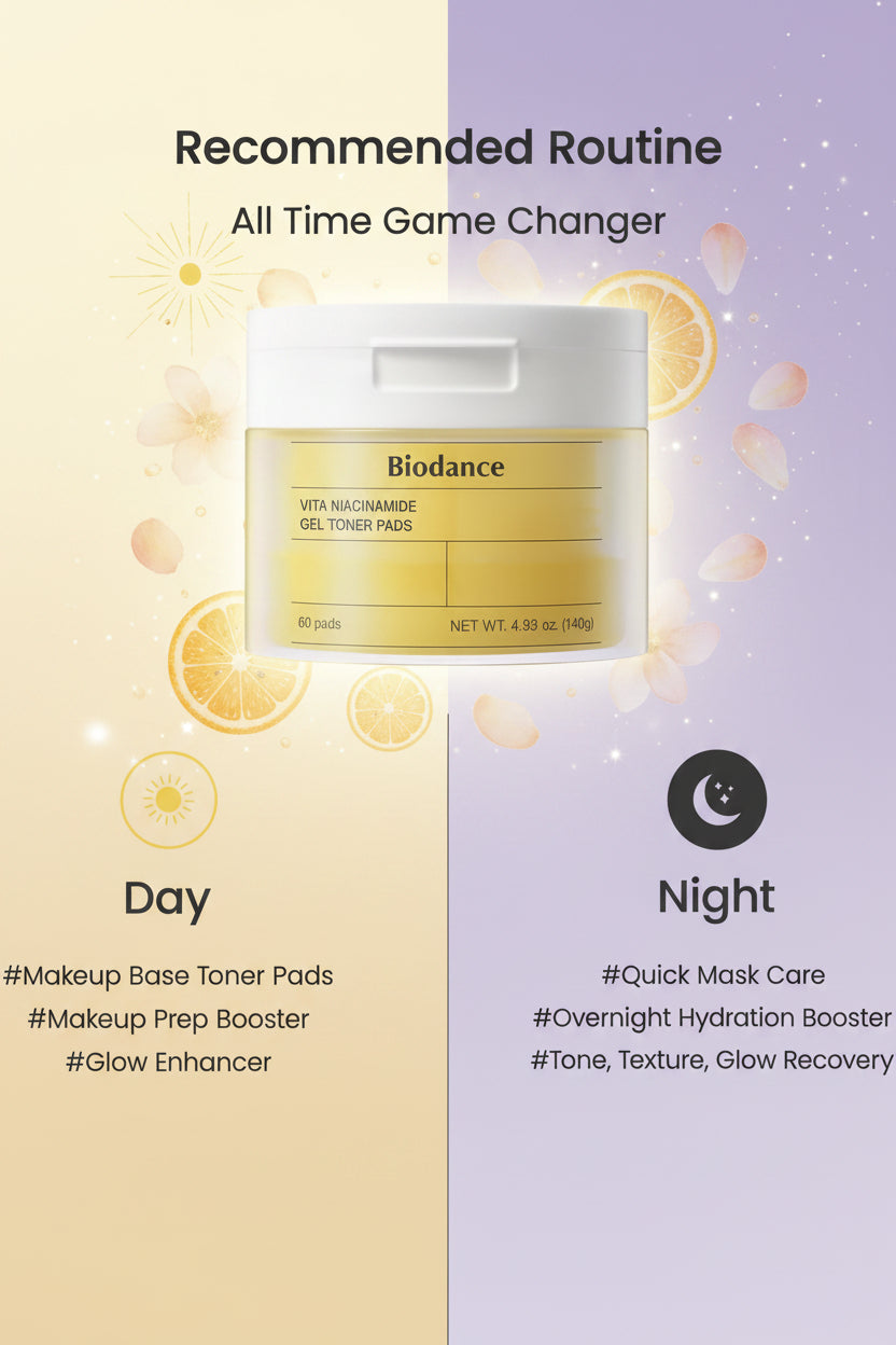 Biodance Vita Niacinamide Toner Pads - Biodance K-Beauty