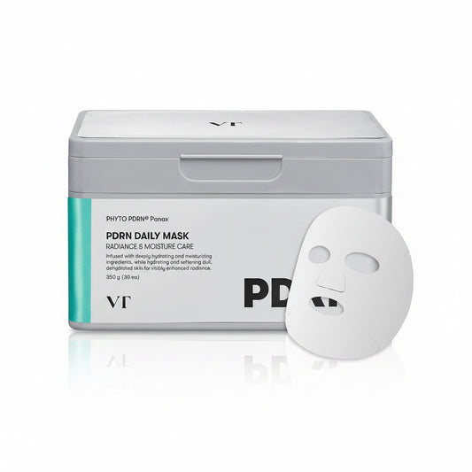 VT Cosmetics PDRN Daily Mask 30 Sheets - Korean PDRN Hydrating Daily Sheet Mask K-Beauty
