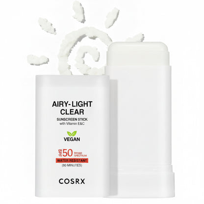 COSRX Airy-Light Sunscreen Stick SPF50 - Korean Lightweight Sunscreen Stick K-Beauty