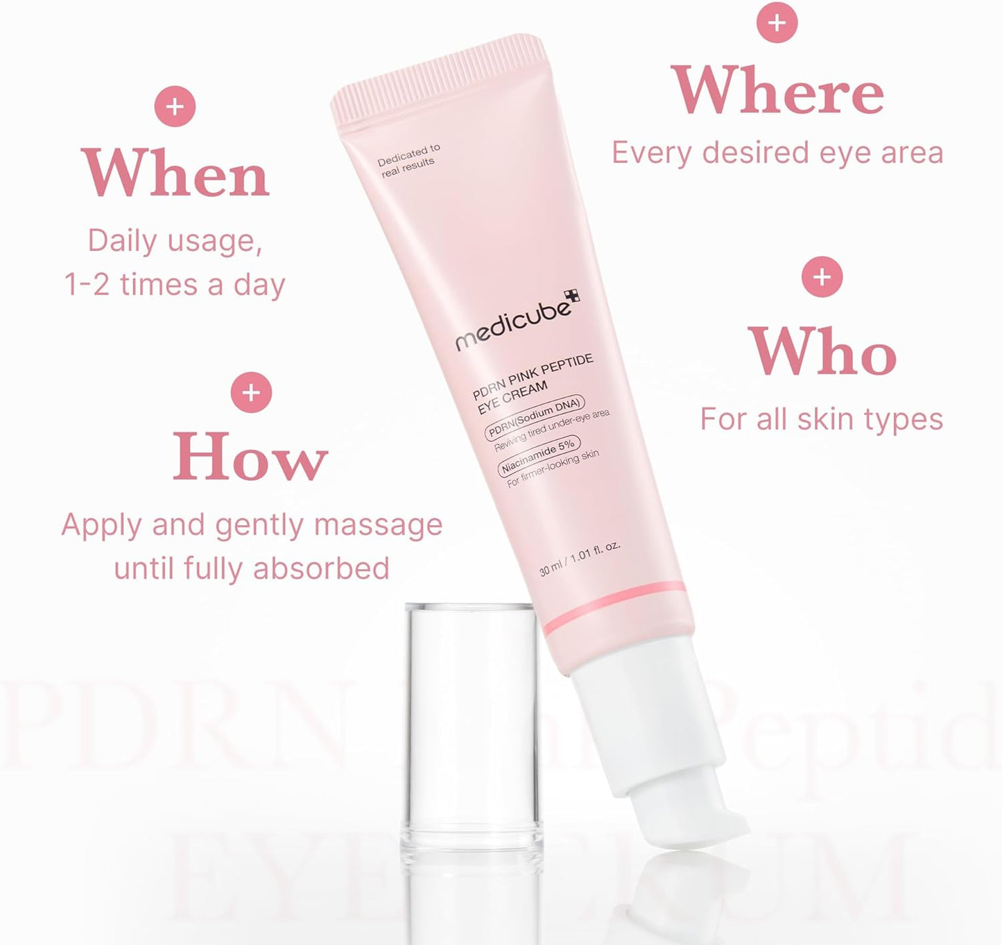 Medicube PDRN Pink Peptide Eye Cream - Medicube K-Beauty