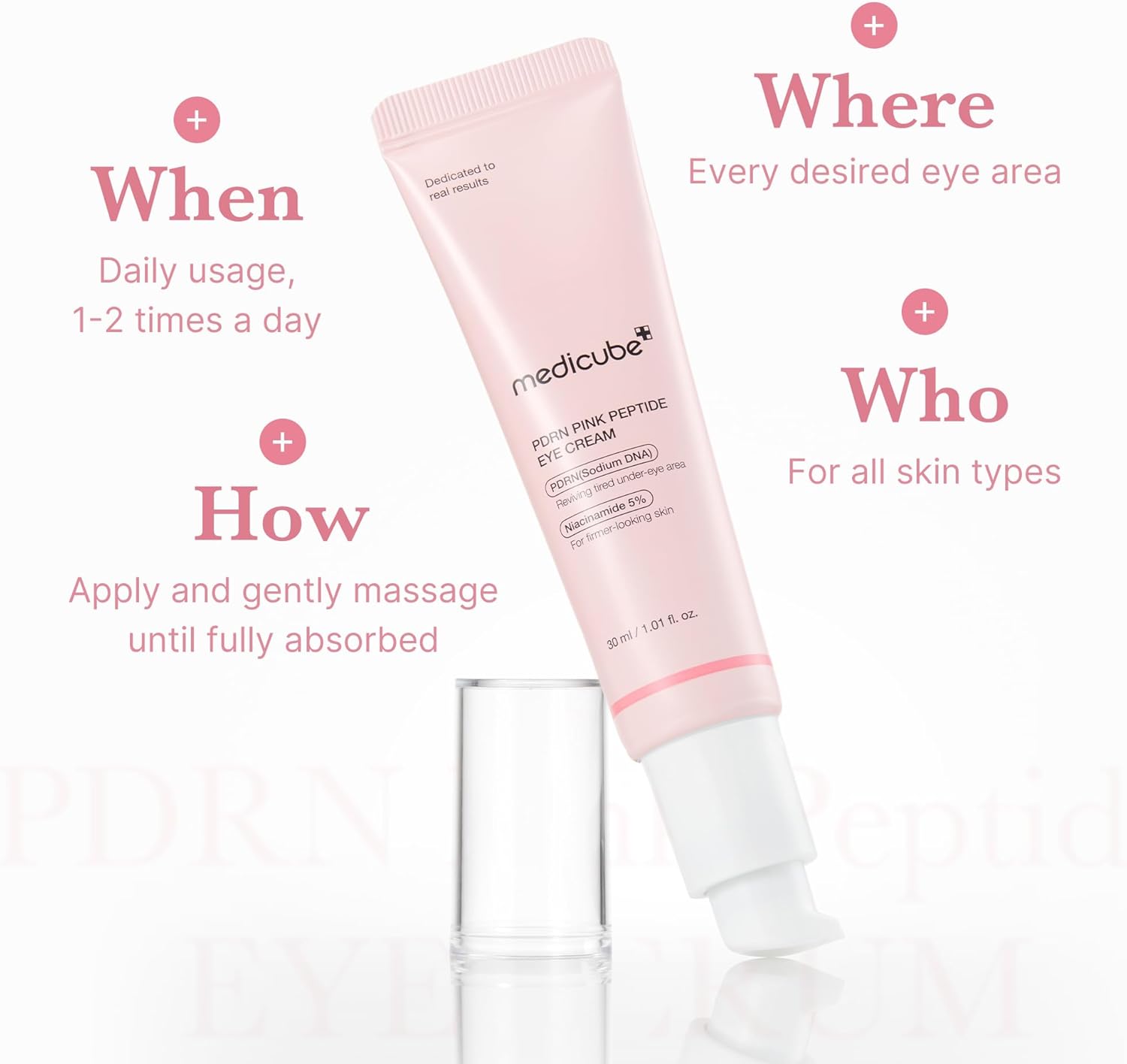 Medicube PDRN Pink Peptide Eye Cream - Medicube K-Beauty