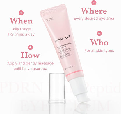 Medicube PDRN Pink Peptide Eye Cream - Medicube K-Beauty