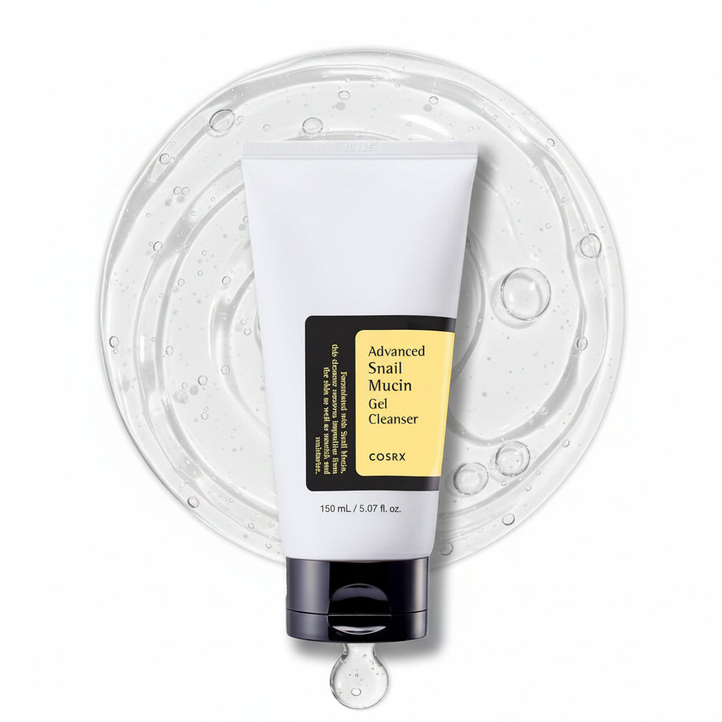 COSRX Advanced Snail Mucin Gel Cleanser 150ml - Korean Snail Mucin Gentle Cleanser K-Beauty