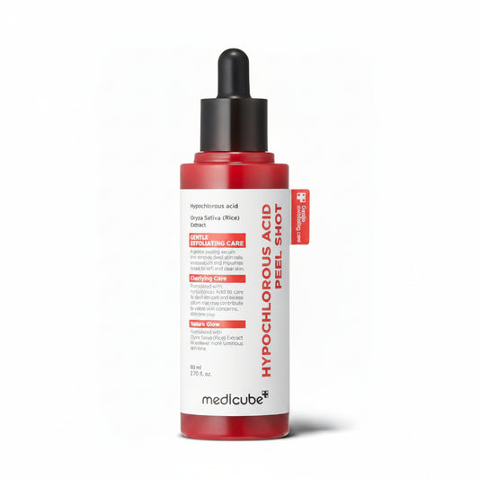 Medicube Rice Peel Shot 80ml - Korean Rice Brightening Exfoliating Serum K-Beauty
