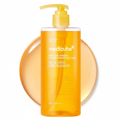 Medicube Kojic Acid Turmeric Body Wash 400ml - Korean Brightening Body Wash K-Beauty