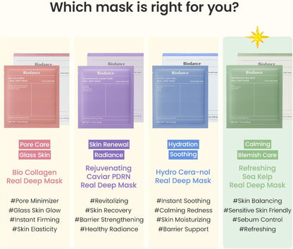 Biodance Sea Kelp Deep Mask 4 pack - Biodance K-Beauty