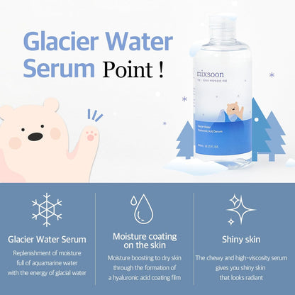 Mixsoon Glacier Water Hyaluronic Acid Serum 300ml - Mixsoon K-Beauty