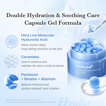 Medicube Hyaluronic Moisturizing Capsule Cream 55g - Medicube K-Beauty