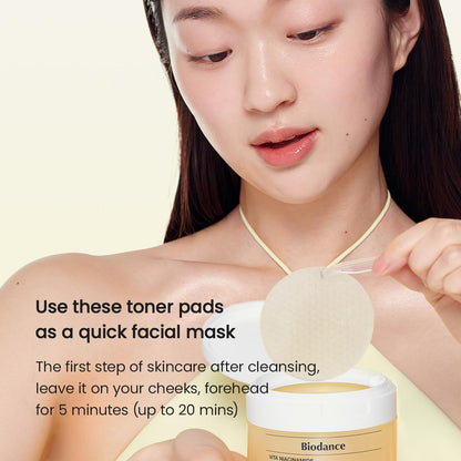 Biodance Vita Niacinamide Toner Pads - Biodance K-Beauty