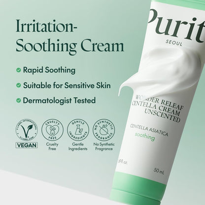 PURITO Wonder Releaf Centella Cream - PURITO K-Beauty