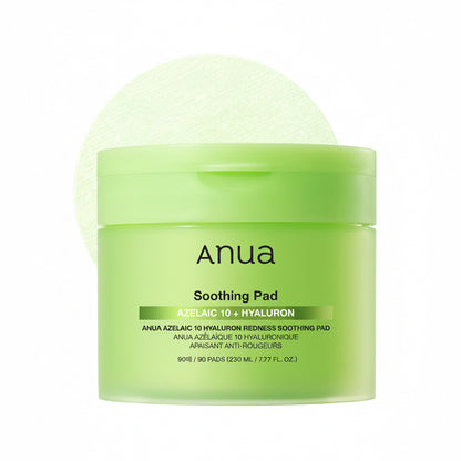 Anua Azelaic Acid 10 Soothing Toner Pads 90 Pads - Korean Azelaic Acid Toner Pads K-Beauty