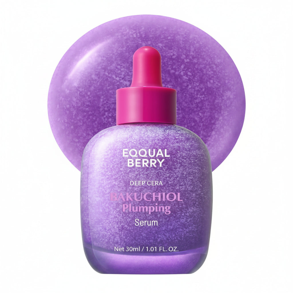 Eqqualberry Bakuchiol Plumping Serum - Korean Anti-Aging Bakuchiol Serum K-Beauty