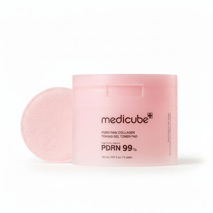 Medicube PDRN Pink Collagen Toner Pads - Korean PDRN Collagen Toner Pads K-Beauty