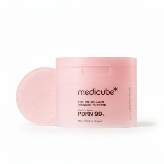 Medicube PDRN Pink Collagen Toner Pads - Korean PDRN Collagen Toner Pads K-Beauty