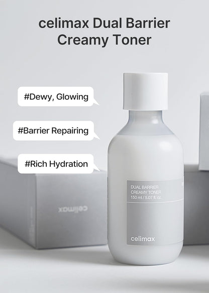 Celimax Dual Barrier Creamy Toner 150ml - Celimax K-Beauty
