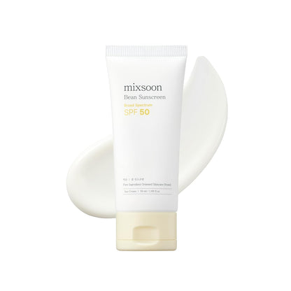 Mixsoon Bean Sunscreen SPF50 - Korean Soybean Lightweight Sunscreen K-Beauty