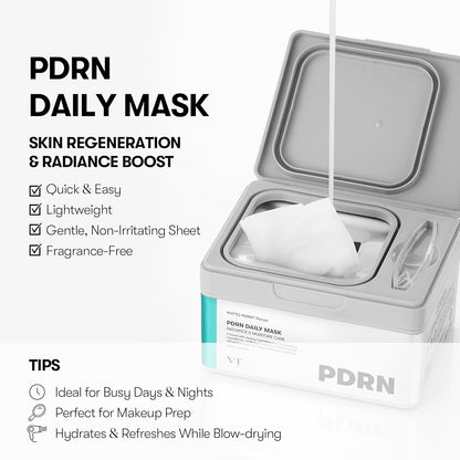 VT Cosmetics PDRN Daily Mask 30 Sheets - VT Cosmetics K-Beauty