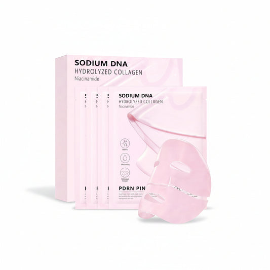 Medicube PDRN Pink Collagen Gel Mask 4-Pack - Korean PDRN Collagen Sheet Mask K-Beauty