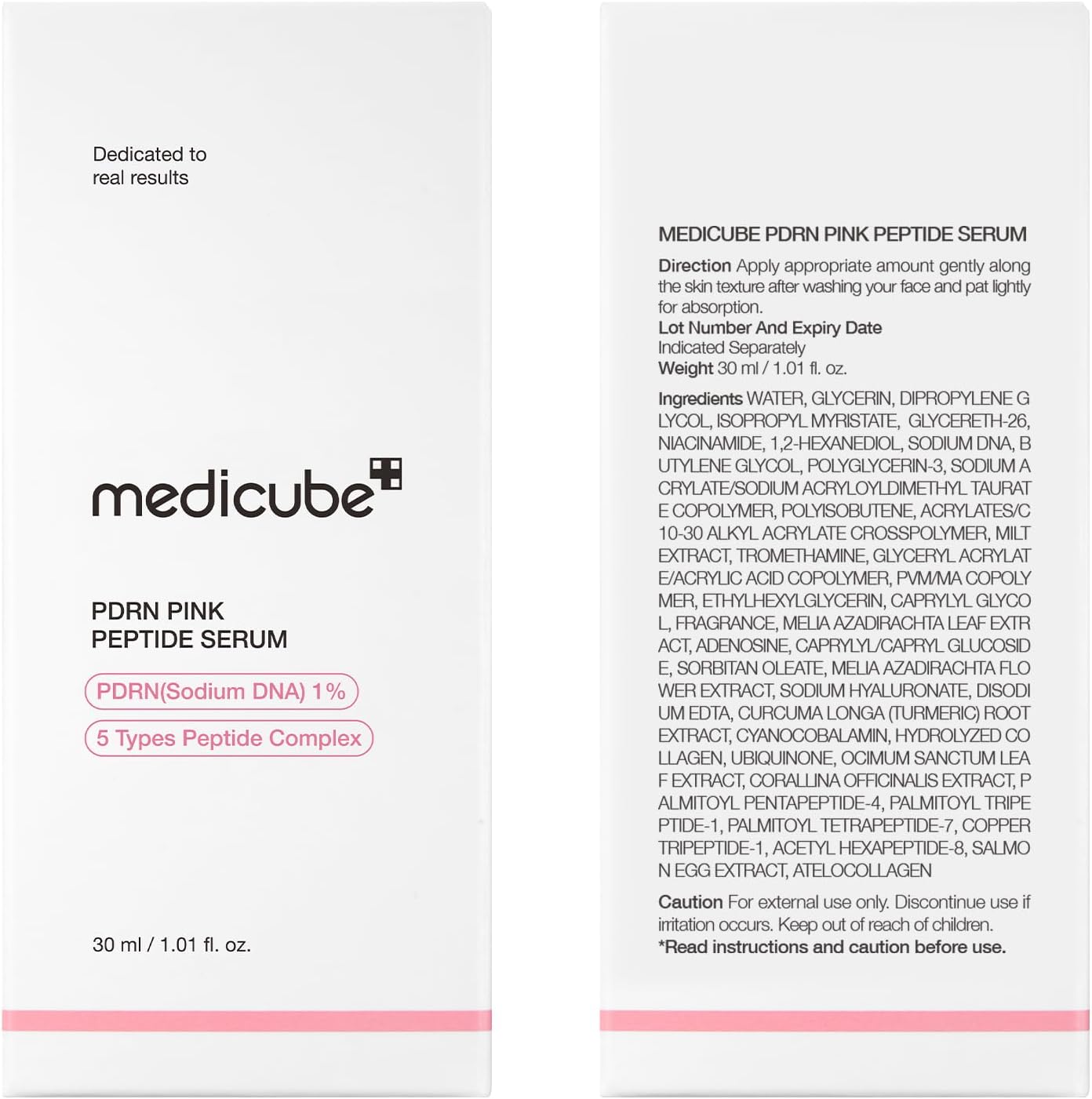 Medicube PDRN Pink Peptide Serum 30ml - Medicube K-Beauty