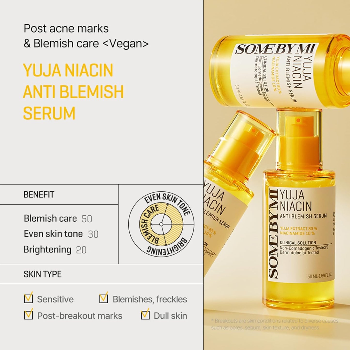 Some By Mi Yuja Niacin Anti-Blemish Serum - Some By Mi K-Beauty