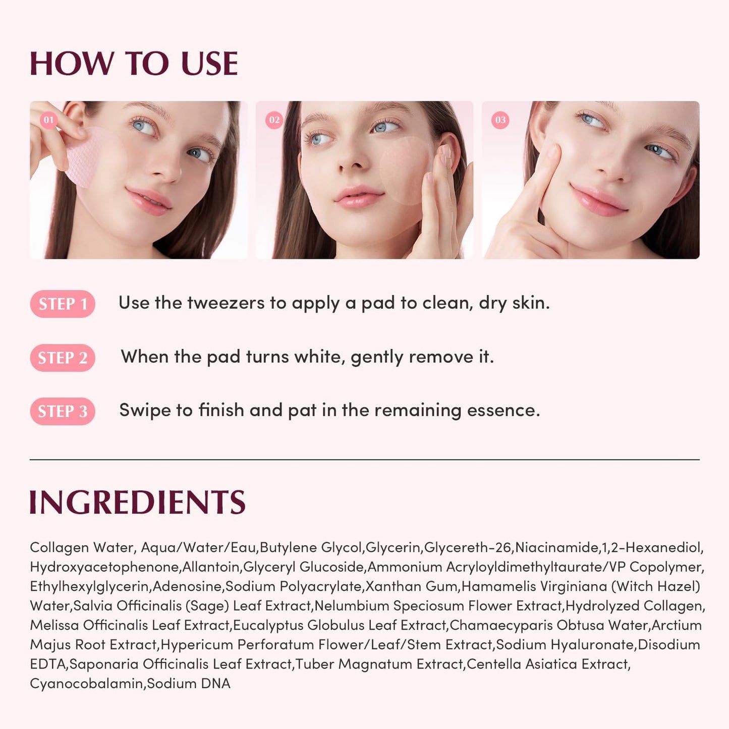 Eqqualberry Collagen Pore-Tight Toner Pads 60 pads - Eqqualberry K-Beauty