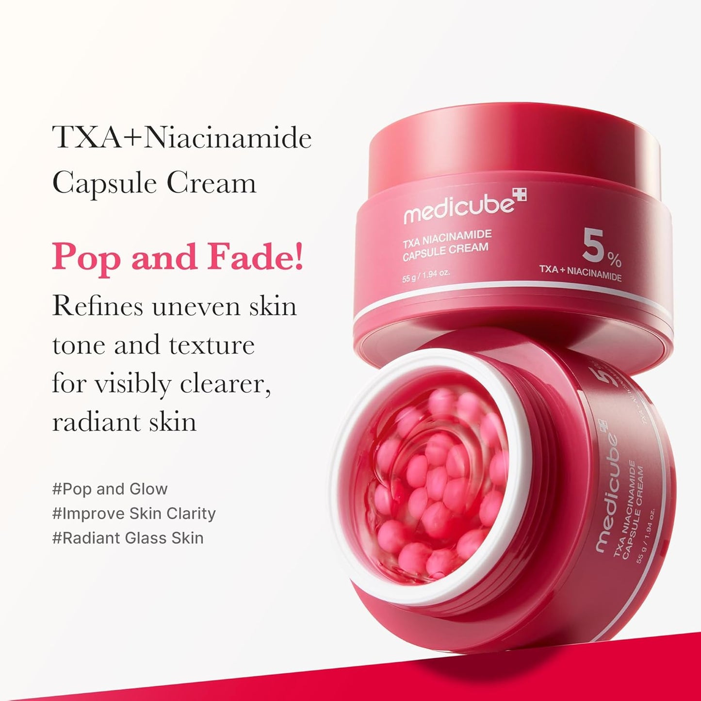 Medicube TXA Niacinamide Capsule Cream, 55ml - Medicube K-Beauty