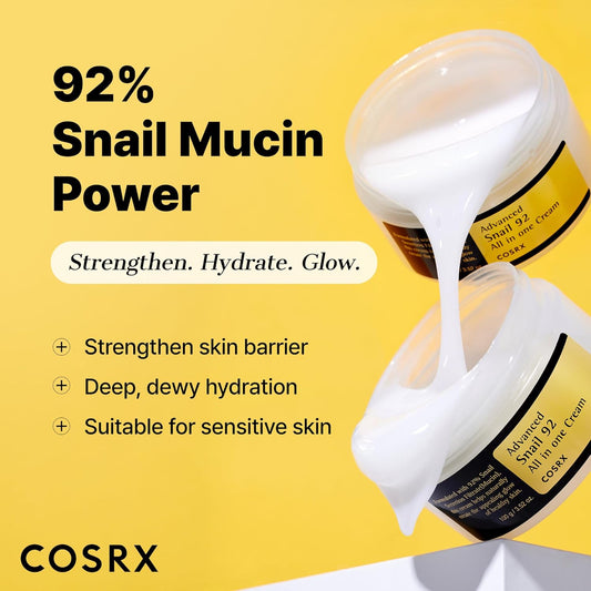COSRX Snail Mucin 92% Repair Cream - COSRX K-Beauty