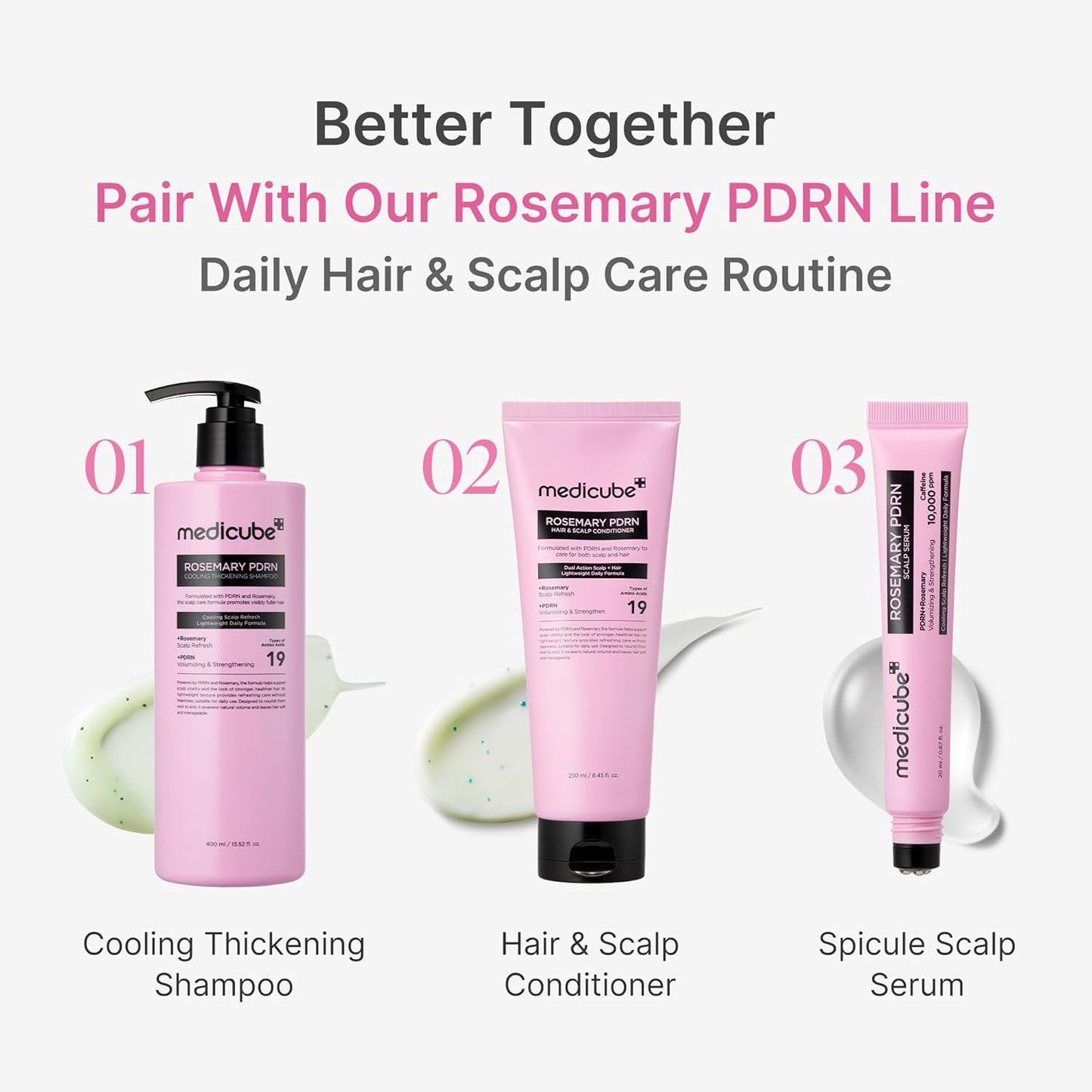 Medicube Rosemary PDRN Thickening Shampoo 400ml - Medicube K-Beauty