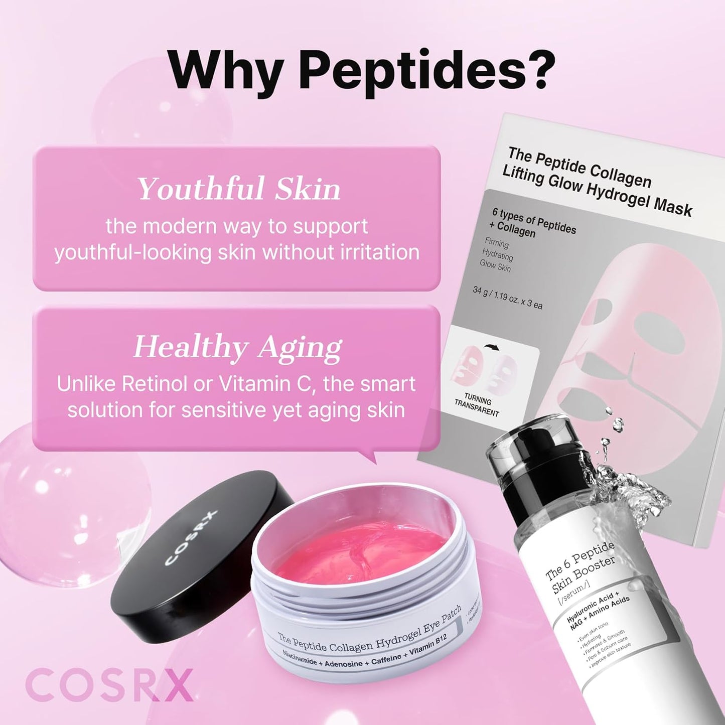 COSRX 6X Peptide Collagen Booster Toner 150ml - COSRX K-Beauty