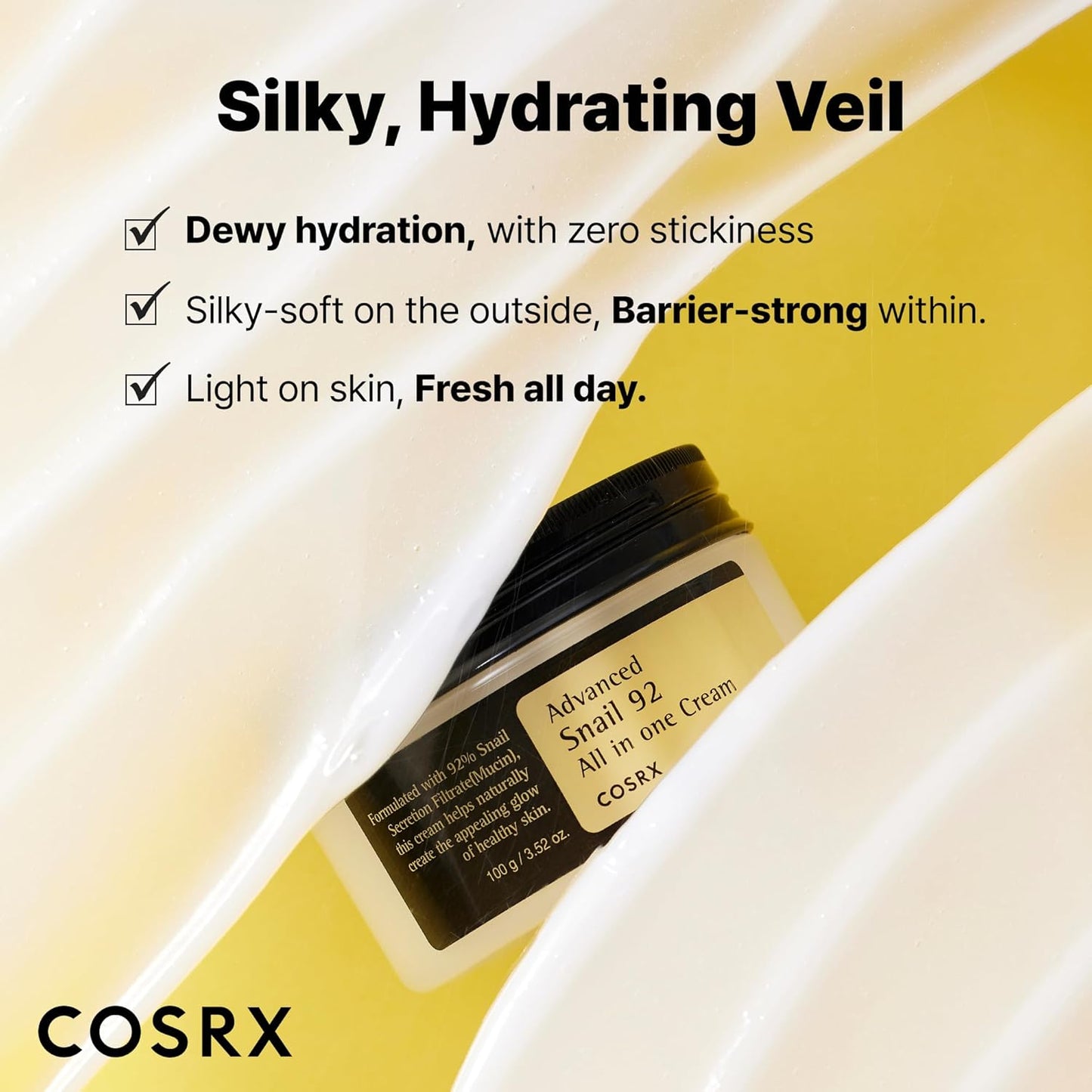 COSRX Snail Mucin 92% Repair Cream - COSRX K-Beauty
