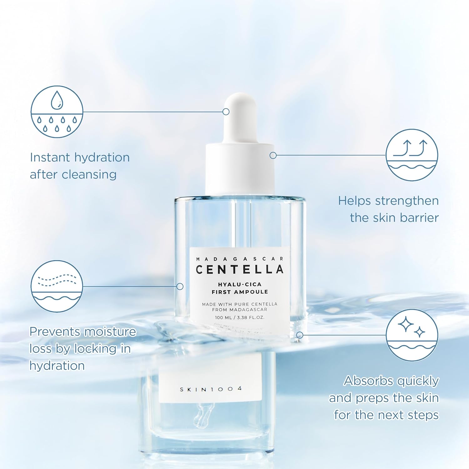 SKIN1004 Hyalu-Cica First Ampoule 100ml - SKIN1004 K-Beauty