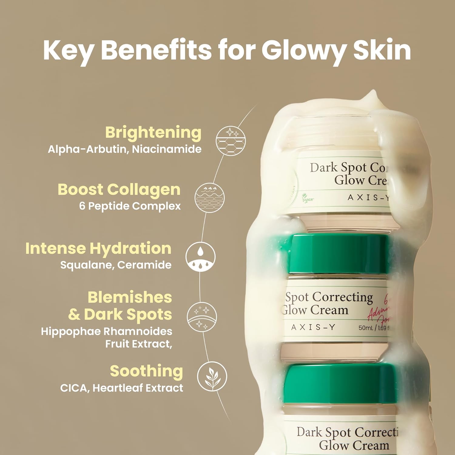 AXIS-Y Dark Spot Correcting Glow Cream - AXIS-Y K-Beauty