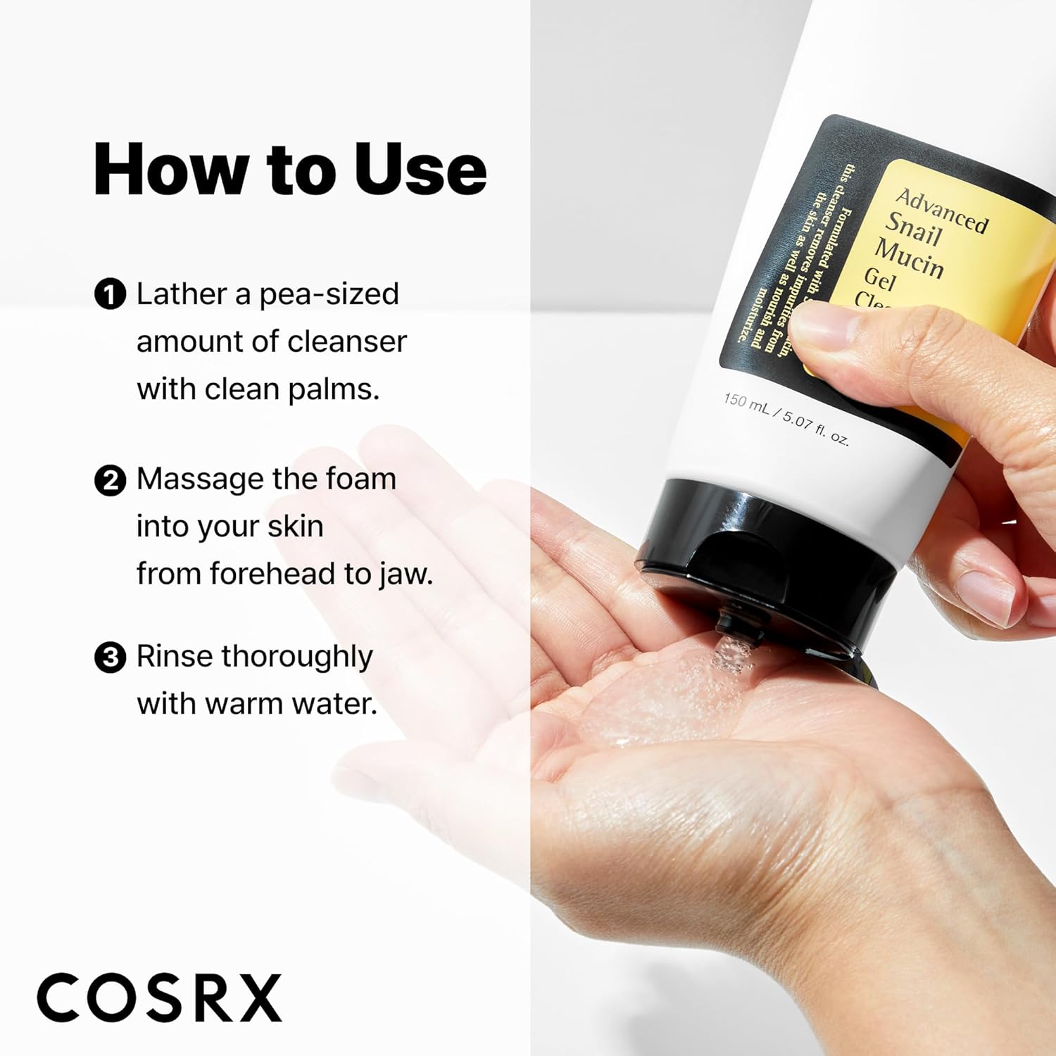 COSRX Advanced Snail Mucin Gel Cleanser 150ml - COSRX K-Beauty